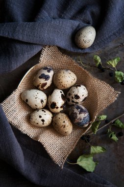 Bıldırcın yumurtası çuval bezi, diyet gıda üzerinde