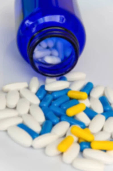 Farmaceutické Pilulky Léky Kapsle Antibiotika — Stock fotografie