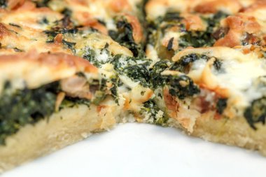 Kes şunu bir kama ile sebze pie, kavrulmuş