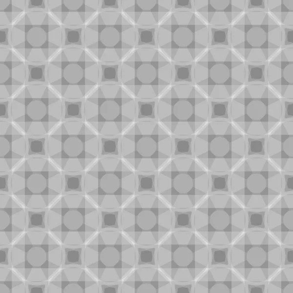Graue Vektor nahtlose Muster. Geometrisches Graustufenornament — Stockvektor
