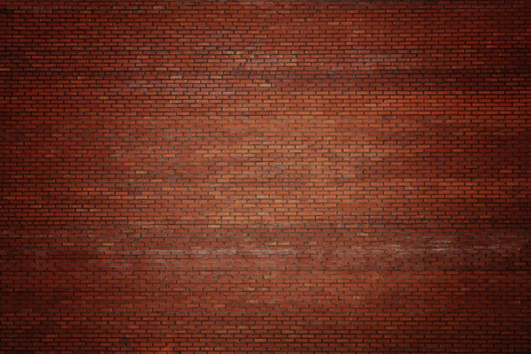 어두운 빨간색 vignetted 벽돌 돌 벽 배경 — 스톡 사진