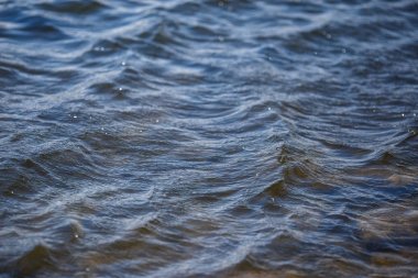 Su yüzeyi ile dalgaların ve yansımaları arka plan doku