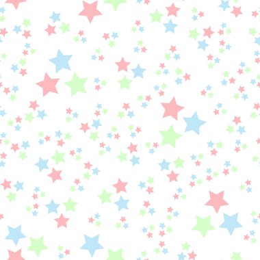 Vektör Dikişsiz soyut desen. Beyaz arka plan üzerinde yıldız