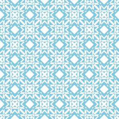 Mavi vektör seamless modeli. Geometrik süsleme