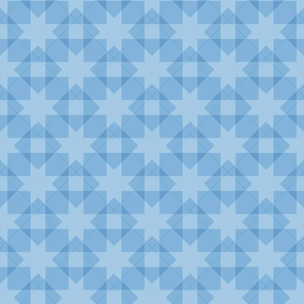 Blauer Vektor nahtloses Muster. geometrisches Ornament — Stockvektor