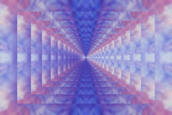 Kék absztrakt üveg alagút háttér, tervezési minta sablon — Stock Fotó