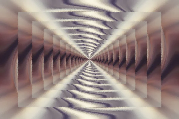 Brown abstract glass tunnel background, design pattern template — Stock Photo, Image