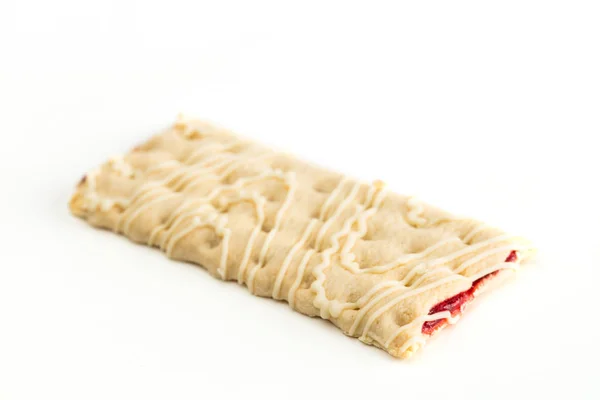 İzole çilek granola bar dolu