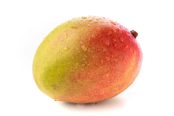 Цілий жовтий і червоний манго — стокове фото