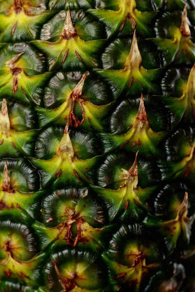 Bir ananas doku yakın çekim yan görünüm