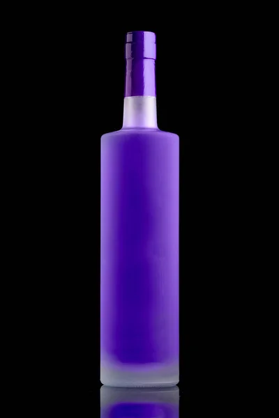 蛍光紫アルコール ボトル ストック写真
