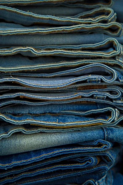 Джинсы подробно текстурные волокна моды — стоковое фото