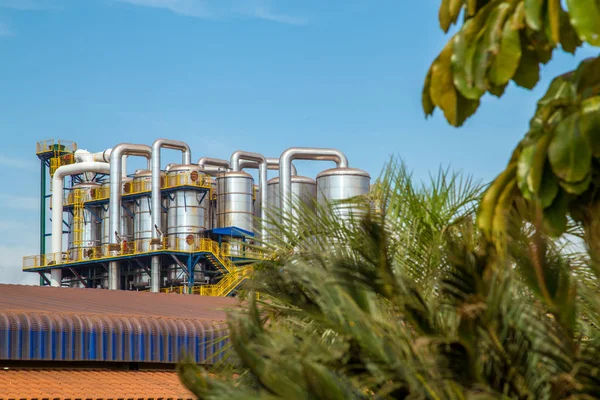 Sugar factory industry line production cane process — Stock Image Sugar factory industry line production cane process Stock Photo