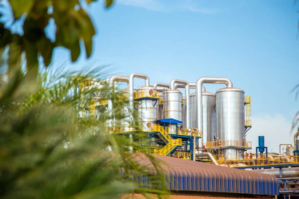 Sugar factory industry line production cane process — Stock Image Sugar factory industry line production cane process Royalty Free Stock Images