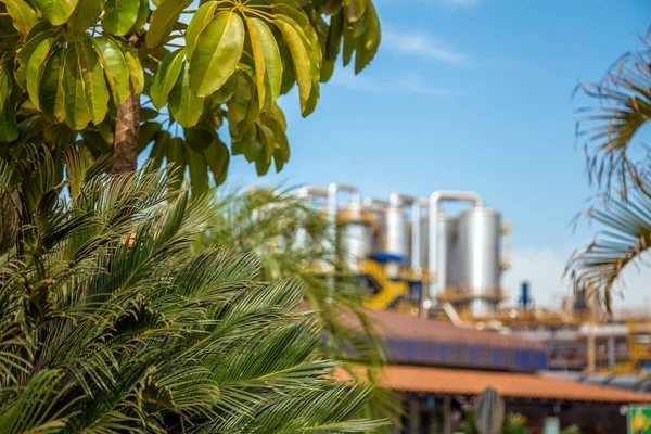 Sugar factory industry line production cane process — Stock Image Sugar factory industry line production cane process Royalty Free Stock Images