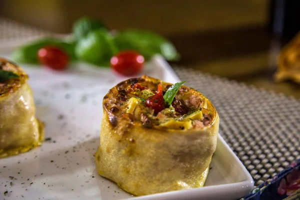 Rondelli паста бразильской кухни — стоковое фото