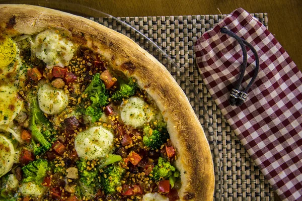 Pizza brasilianische Küche — Stockfoto