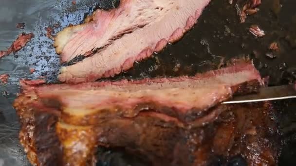 Traditionele Braziliaanse barbecue — Stockvideo