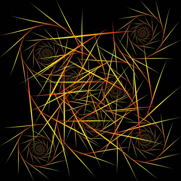 Heno abstracto retorcido en una espiral . — Vector de stock