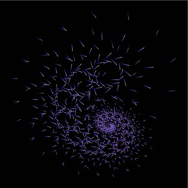 Espiral cósmica púrpura . — Vector de stock