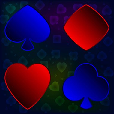 Kartı bir dizi poker için uygun.