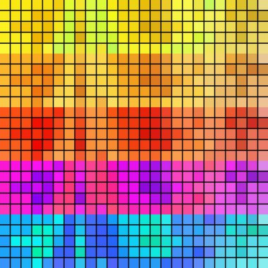 Piksel desenleri yaz tasarımı için Mozaik üzerinden