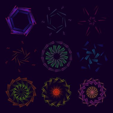 Fraktal süsler astronomik yıldız al kullanarak topluluğu
