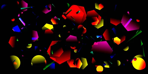 Univer basit resimler siyah geometrik parlak patlama