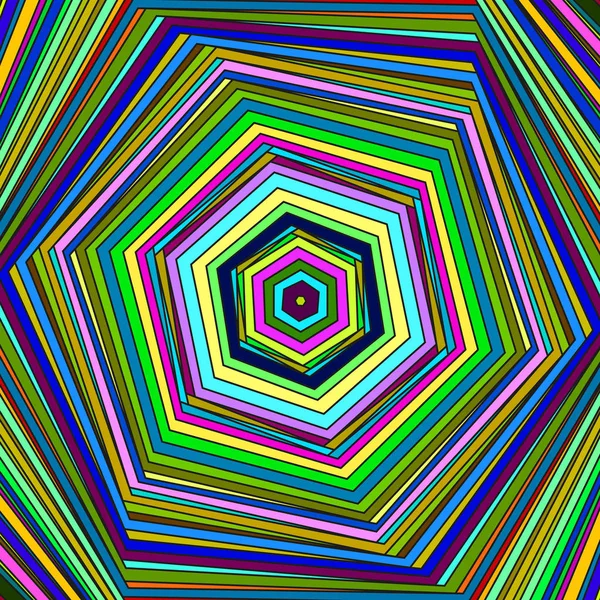 Hintergrund einer Reihe von Polygonen unterschiedlicher Farben auf dem o — Stockvektor