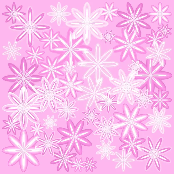 Texture vectorielle de délicates fleurs roses avec un cadre léger pour f — Image vectorielle