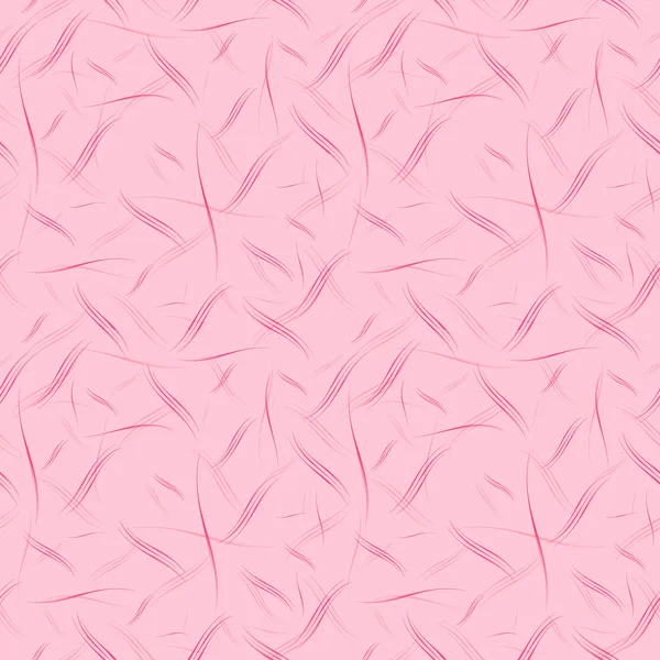 Vektormuster aus fließenden Linien auf rosa Hintergrund. — Stockvektor