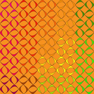 Vektör desen natu temsil etmek için şematik renkli nesneleri