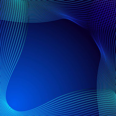 Vektör tebrik kartı mavi bir arka plan mavi satır.