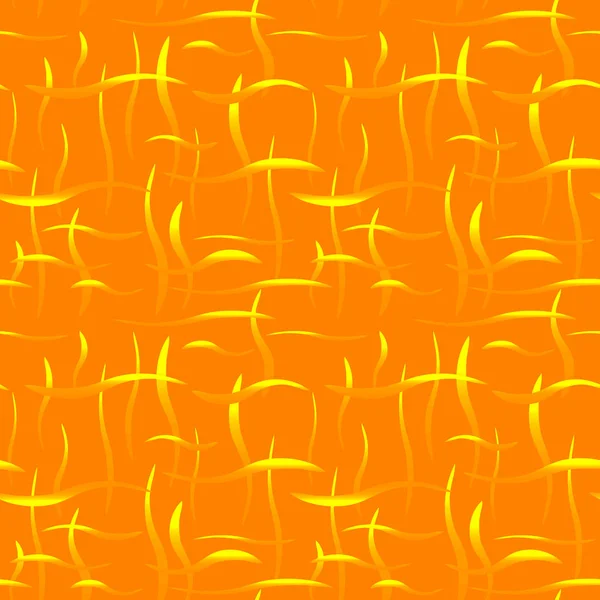 Темные стебли с золотыми бликами на оранжевом фоне . — стоковый вектор