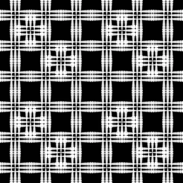 Монохромний східний візерунок перетинаючих чорних квадратів і — стоковий вектор