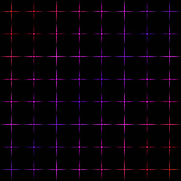 Сяючі прозорі червоні зірки на фіолетовому чорному тлі . — стоковий вектор