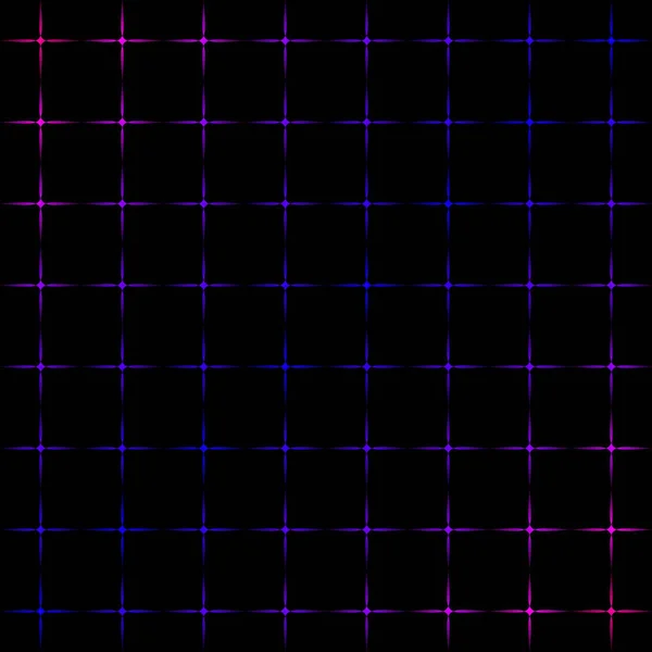 Gloeiende transparante donkerblauwe sterren op een violet zwarte achtergrond — Stockvector