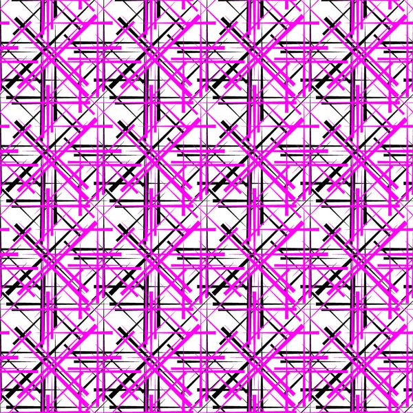Skärning ljusrosa linjer med en svart diagonal på en vit b — Stock vektor