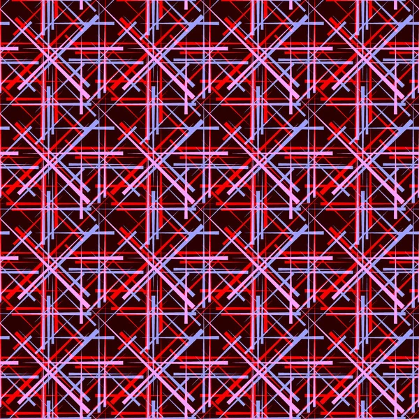Lichtrode lijnen met een roze diagonaal kruisen op een paarse ba — Stockvector