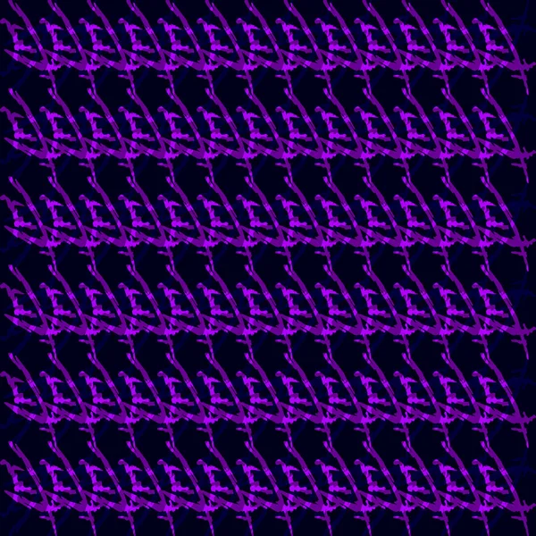 Motif géométrique tressé de fils et flèches violettes sur un b noir — Image vectorielle