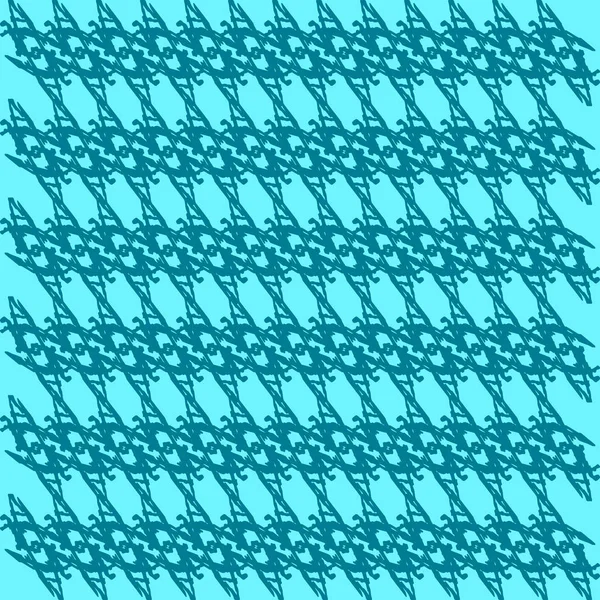 Modello diagonale intrecciato di filo e frecce azzurre su un blu — Vettoriale Stock