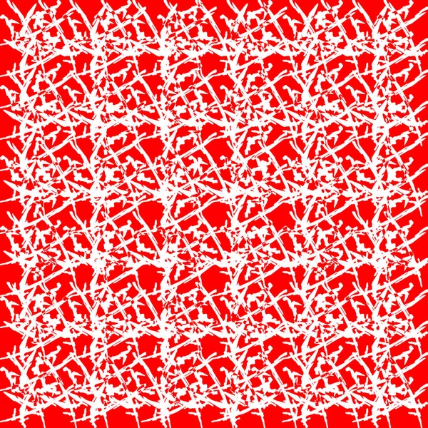 Королевский узор из красных закорючек и белых веревок на монохромном b — стоковый вектор