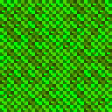 Yesil kesişen kareler ve koyu blok mozaikleri