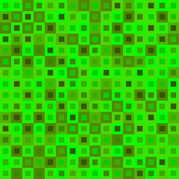 绿色交叉正方形和彩绘块的明亮设计. — 图库矢量图片