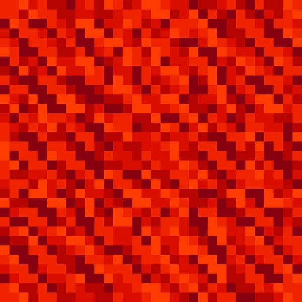 Helder mozaïek van rode kruisende vierkanten en donkere blokken. — Stockvector