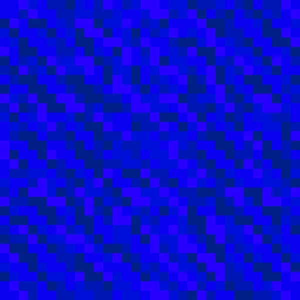 Яркая мозаика из голубых пересекающихся квадратов и темных блоков . — стоковый вектор