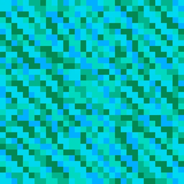 Mosaïque lumineuse de carrés et de blocs verts bleu clair qui se croisent — Image vectorielle