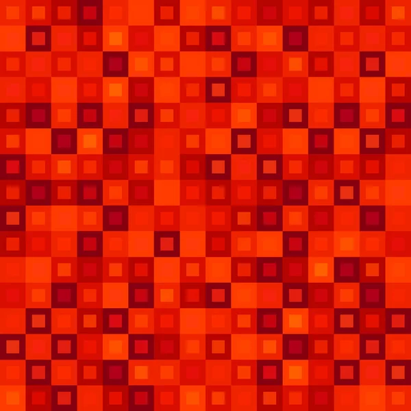 Mosaico caótico de quadrados de cruzamento vermelho e blocos escuros . — Vetor de Stock