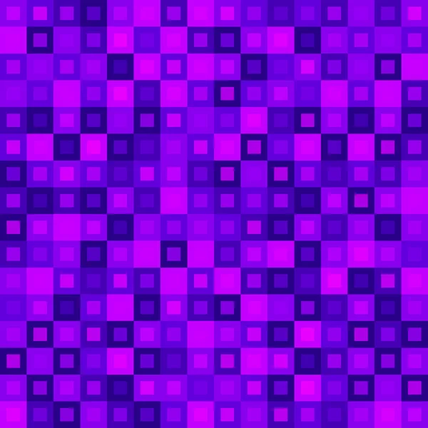 Chaotisches Mosaik aus violetten sich kreuzenden Quadraten und rosa Blöcken. — Stockvektor