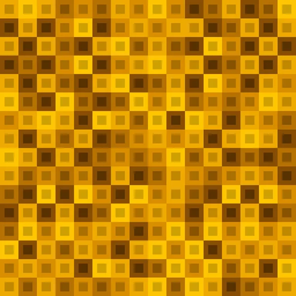Strict tile of yellow intersecting rectangles and gold bricks. — ストックベクタ